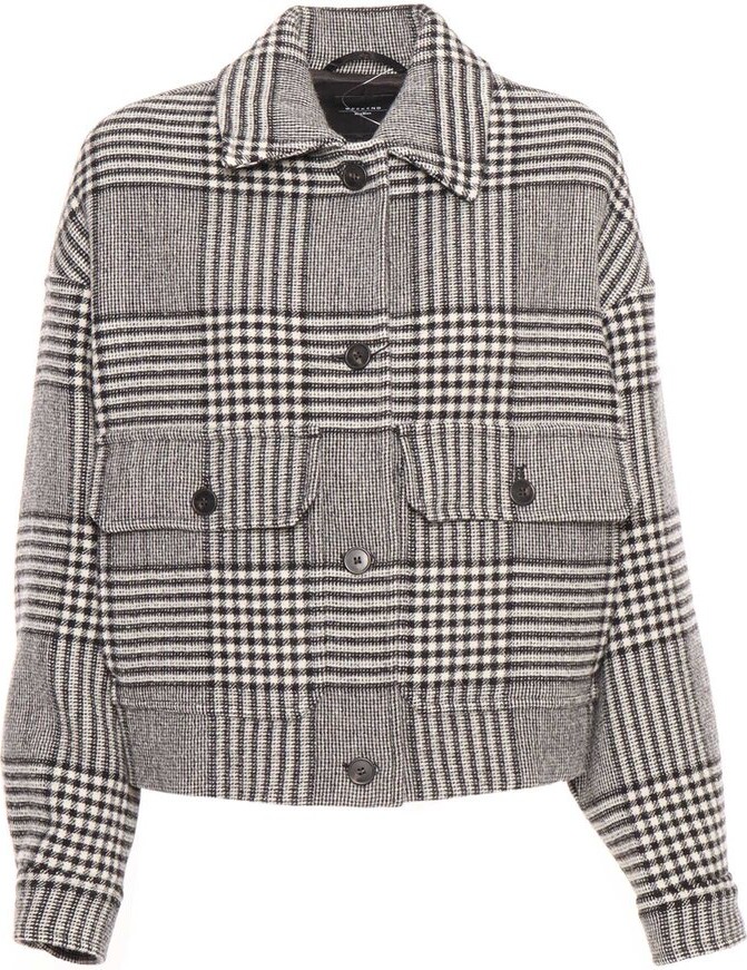 Weekend Max Mara Checked Buttoned Jacket - ShopStyle Blazers