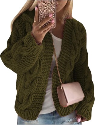 MEROKEETY Women's Cardigan Sweaters 2025 Fall Open Front
