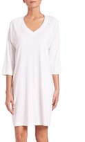 Thumbnail for your product : Hanro Pure Essence Three-Quarter Sleeve Gown