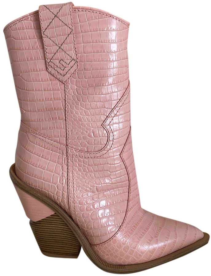 pink cowboy boots