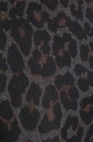 Thumbnail for your product : Betsey Johnson Collarless Leopard Print Wool Blend Coat (Online Only)