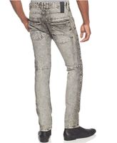 Thumbnail for your product : Rogue State Slim-Fit Faded Wash Moto Jeans
