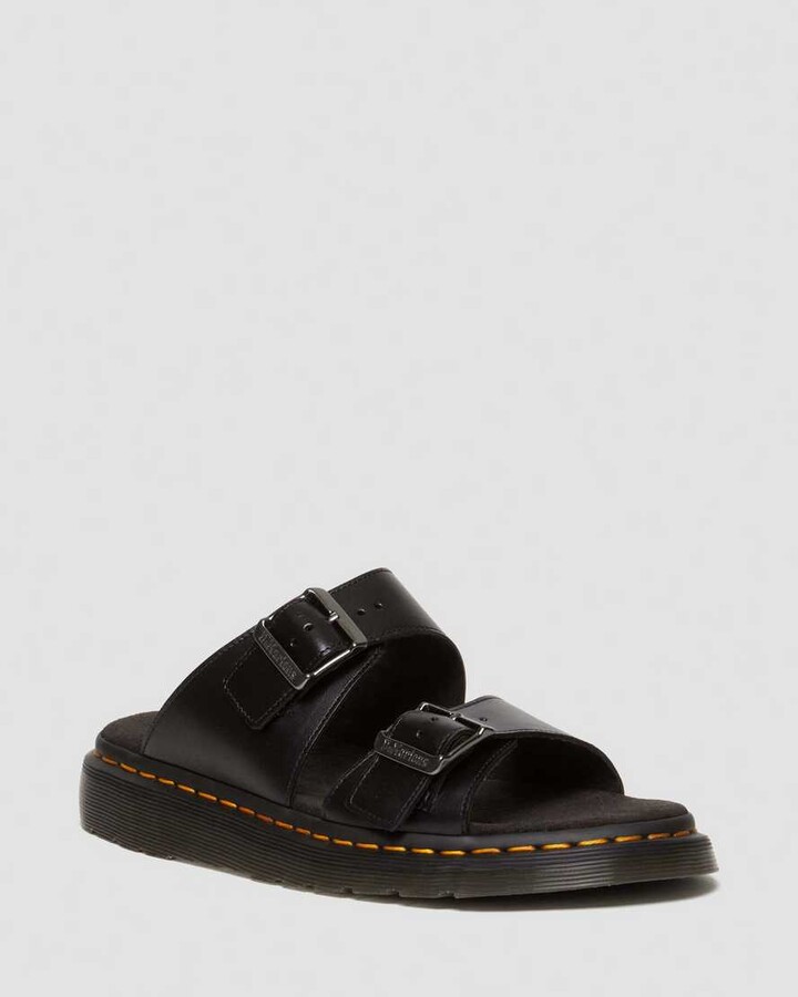Dr. Martens Josef Analine Leather Buckle Slide Sandals