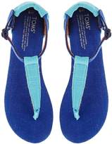 Thumbnail for your product : Toms Playa Blue Mix Flat Sandals