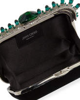 Thumbnail for your product : Jimmy Choo Crown Jewels Velvet Cloud Clutch Bag