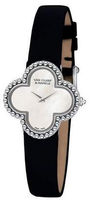 Van Cleef & Arpels Alhambra White Gold Watch, Small