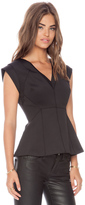 Thumbnail for your product : Rebecca Taylor Modern Stretch V Neck Top