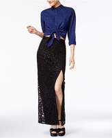 Thumbnail for your product : BCX Juniors' Sequined Lace Maxi Skirt