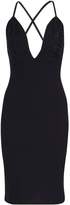 Thumbnail for your product : boohoo Petite Embroidered Cup Plunge Midi Dress