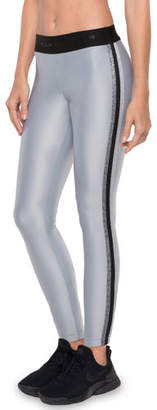 Koral Activewear Rhys Mid-Rise Performance Leggings with Metallic Racer Stripes