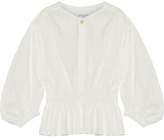 Thumbnail for your product : Sonia Rykiel Gathered Cotton-Blend Poplin Blouse