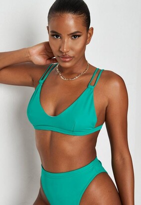 Missguided Tall Green Mix And Match Super Scoop Bikini Top - ShopStyle Two  Piece Swimsuits
