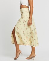 Thumbnail for your product : Glamorous Women's Yellow Midi Skirts - Crepe Midi Skirt - Size 10 at The Iconic