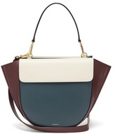 Thumbnail for your product : Wandler Hortensia Medium Leather Shoulder Bag - Blue Multi
