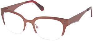 Cynthia Rowley Brown Square Metal Eyeglasses