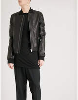 Thumbnail for your product : Rick Owens Glitter leather bomber jacket
