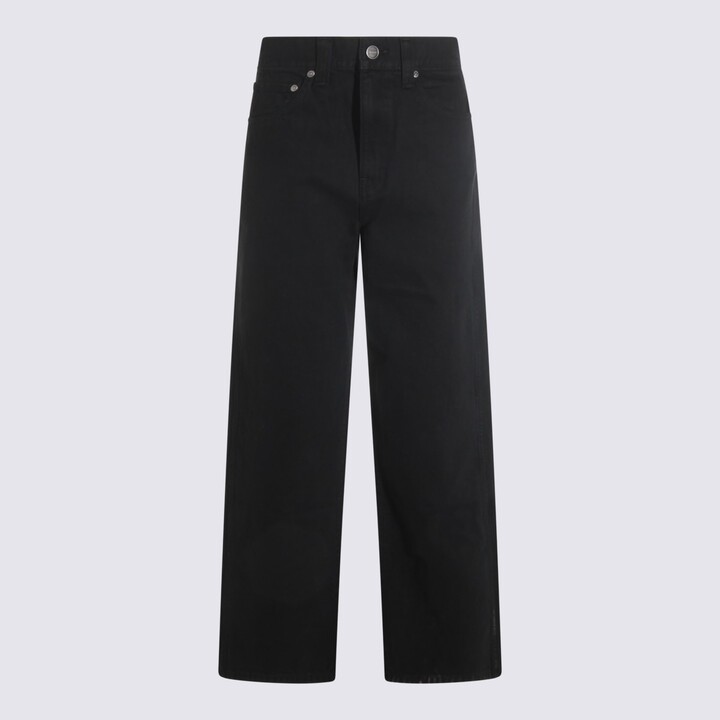 KHAITE Black Cotton Jeans
