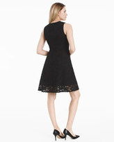 Thumbnail for your product : White House Black Market Black Lace Fit-And-Flare Dress