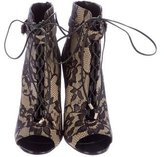 Thumbnail for your product : Brian Atwood Floral Lace Booties