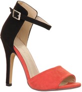 coral coloured sandals