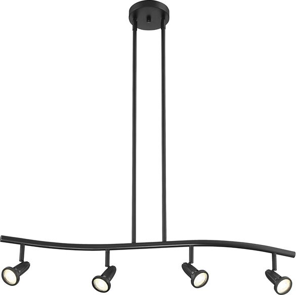Access Lighting Cobra Spotlight Pendant Light in Black, Size: 4 light