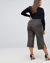 Thumbnail for your product : ASOS Curve Awkward Wide Leg Trousers In Metallic Sparkle
