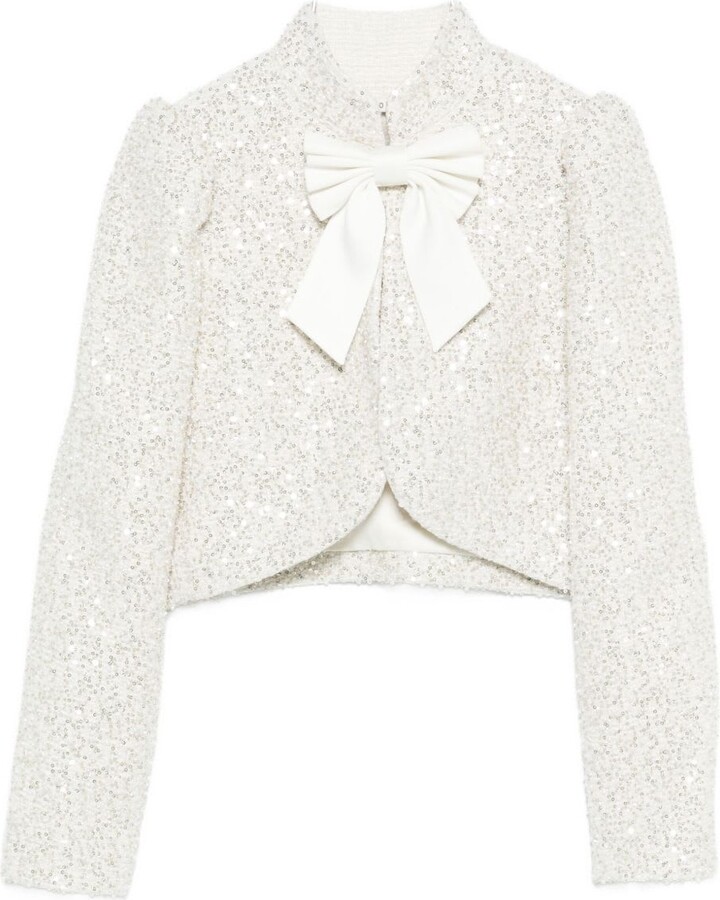 Alice + Olivia Ilaria Bow Jacket