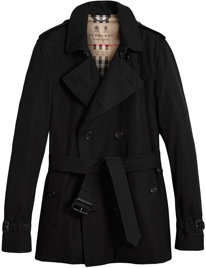 short burberry trench