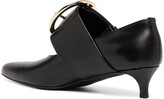 Thumbnail for your product : Comme des Garcons Oversized Buckle-Detail Pointed-Toe Pumps