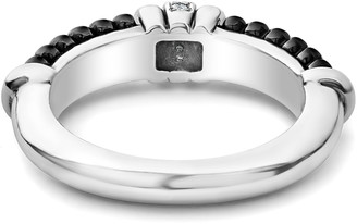 Lagos Black Caviar Diamond Stack Ring