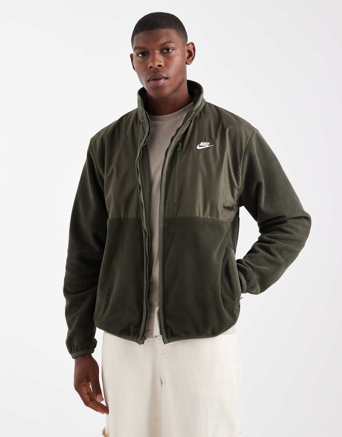 nike club fleece bomber jacket