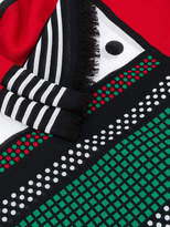 Thumbnail for your product : Burberry dot and stripe square scarf