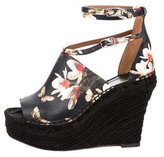 Thumbnail for your product : Givenchy Floral Print Platform Espadrille Wedges