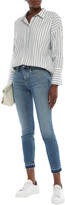 Thumbnail for your product : Current/Elliott The Stiletto Cropped Distressed Mid-rise Skinny Jeans