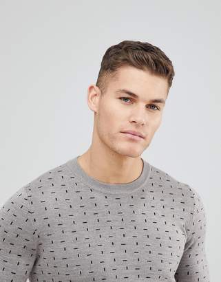 Ted Baker Crew Neck Sweater With Print