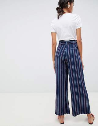 Oasis wide leg pants in stripe