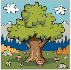 Beistle Woodland Friends Luncheon Napkins