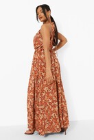 Thumbnail for your product : boohoo Chain Print Racer Neck Maxi Dress