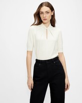 Thumbnail for your product : Ted Baker Knot Detail Short Sleeve Sweater
