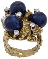 Thumbnail for your product : Katheleys Vintage 1970s 18kt Unique Lapis Diamond ring