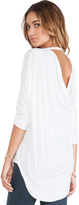 Thumbnail for your product : Chaser Vintage Jersey Drape Back Dolman