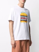Thumbnail for your product : La DoubleJ burger slogan print T-shirt