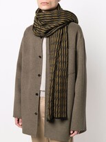 Thumbnail for your product : Stephan Schneider Striped Intarsia-Knit Scarf
