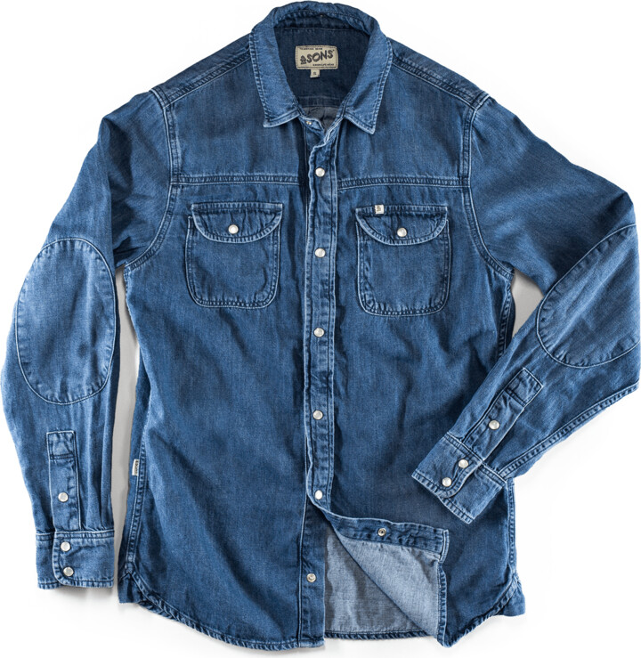 &Sons Trading Co Blue Sunday Shirt Light Denim