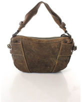 Thumbnail for your product : Kenneth Cole Brown Silver Tone Zip Up Small Shoulder Bag