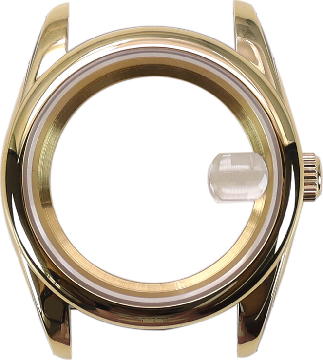 Fanya losch Gold pvd 39mm/36mm Luxury Watch Cases With Sapphire Crystal For Seiko NH35 NH36 NH38 4R36 Miyota8215 Movement Oyster 28.5mm Dial
