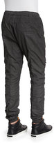 Thumbnail for your product : PRPS Relaxed-Leg Moto Jogger Pants, Gray