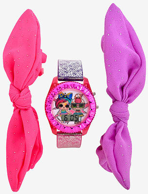 Lol Girls Digital Multicolor 3-pc. Watch Boxed Set Lol40156jc21