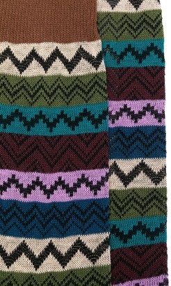 Missoni Zig-Zag Intarsia Knit Socks