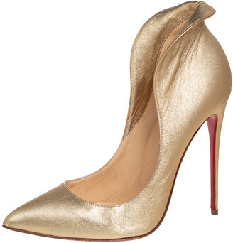 Christian Louboutin Gold Shoes For Women | Shop the world's largest  collection of fashion | ShopStyle UK